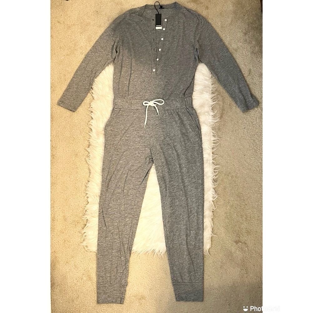 Monrow Henley Drawstring Jumpsuit - Picture 5 of 11